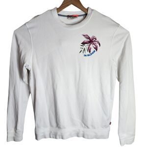 Scotch & Soda Pullover Sweatshirt Men's Large Weekend Edition Embroidered Floral